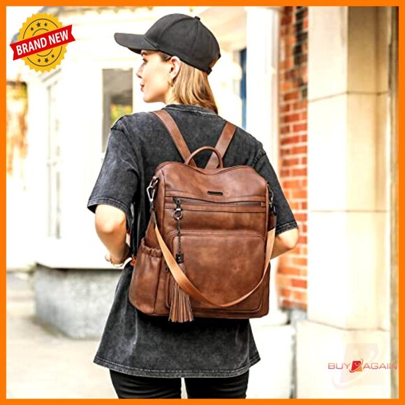 backpack leather bags philippines Genuine Leather Retro Waterproof Backpack For Men - Large Capacity Laptop  Bag - Business Travel College Bag